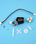 Kickass Serial Bus Servos For Robotics And Drones Digital Control Set Of Two Heavy Duty 300 Degree Metal Gear Actuators Running On 6 Volts showing SCS009 servo and accessories