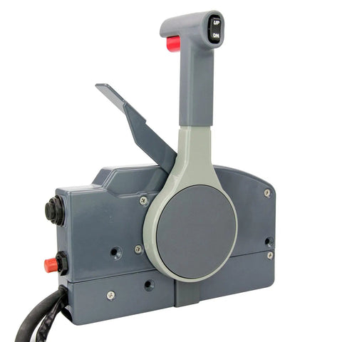 Outboard Remote Control Box For Boats Left Side Mount Push Throttle With 10Pin Cable Trim And Tilt Switch OEM 703-48205 Marine Throttle Shift Box Pro Grade Performance Smooth Forward And Reverse Operation