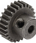 Close-up of 26T pinion gear from RC Spur Differential 64T Steel Main Gear And 26T Pinion Motor Gear Combo For 1 To 10 Scale RC Trucks.