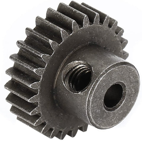 Close-up of 26T pinion gear from RC Spur Differential 64T Steel Main Gear And 26T Pinion Motor Gear Combo For 1 To 10 Scale RC Trucks.