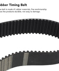 Close-up of Beefed Up Rubber Drive Timing Belt 42mm Wide 8M 800 Series for Mechanical Power Transmission Tough As Nails.