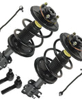Front Six Piece Steering And Suspension Kit For 2004 To 2008 Nissan Maxima with strut assemblies and spare end links
