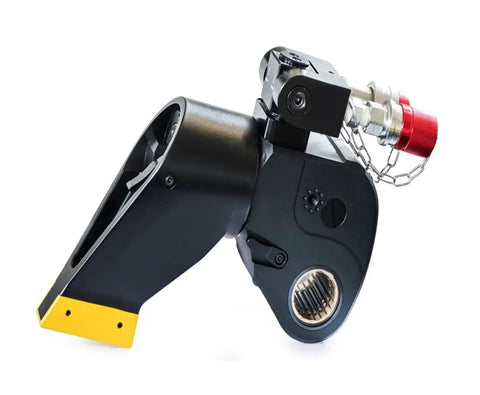 Heavy Duty Hydraulic Torque Wrench 10000 Psi Two Five Square Drive with aircraft alloy body and 360 degree swivel arm.