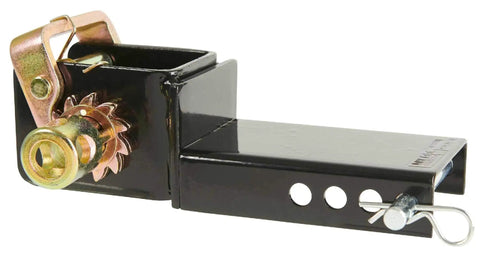 Close-up of 2 Inch Stake Pocket Tow Dolly Winch Lashing Kit Beefed Up Heavy Duty Flatbed Tie Downs attachment mechanism