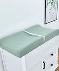 Ultra Soft Muslin Changing Pad Cover for Baby Diaper Changes fits 32x16 to 34x16 standard pads, cozy and breathable on dresser