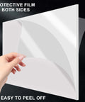 Acrylic sheet by Kevjes, glossy white cast acrylic, 8x10 inches, 3mm thick with protective film on both sides