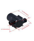Pocket Size Micro Hydroelectric Generator Water Charger With 12 Volt DC Output 3.5 Watt Portable Submersible Hydroelectric Power Unit, black, dimensions 82x42mm