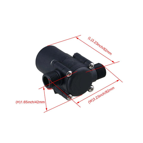 Pocket Size Micro Hydroelectric Generator Water Charger With 12 Volt DC Output 3.5 Watt Portable Submersible Hydroelectric Power Unit, black, dimensions 82x42mm