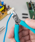 Four And A Quarter Inch Magic Diagonal Small Head Cutter With Full Flush Cut For Micro Precision Blue And Silver Finish
