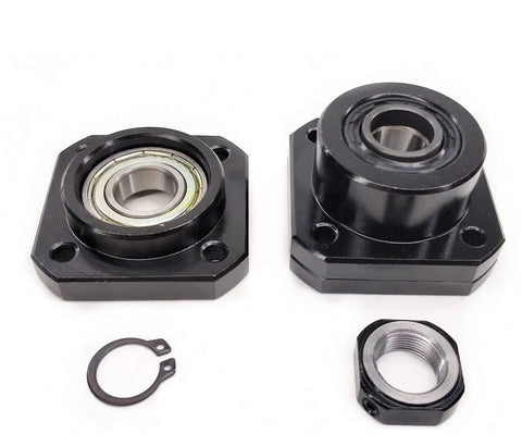 Ball Screw Kit 10mm Diameter 4mm Lead 1080mm Length With Nut End Bearing Blocks FK8 FF8 And Flexible Coupling For CNC Machines