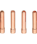 Copper collets from Pro Grade All In One TIG Welding Consumables Kit 22 Pc Set With Stubby Gas Lens And Glass Cups For WP17 WP18 WP26 Torches