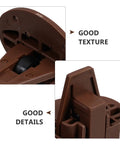 Close-up of Four Piece Drawer Slide Kit for Dressers and Cabinets, durable plastic, focusing on texture and details.