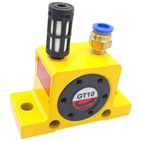 Two Pack Beefed Up Pneumatic Air Turbine Vibrator Set for Industrial High Speed Vibration, 1/8 Inch Shaft, Aluminum Alloy Body