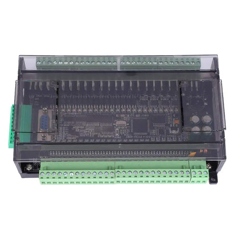 Top view of Industrial PLC Controller For 24V DC Power, 24 Input 24 Output, Analog 6AD Module, High Speed Counting, RS485 Interface