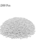 1200pcs Silver Flower Shape Septal Beads 1200Pcs Daisy Spacers CCB Spacer Beads For Bracelet Necklace Earring Jewelry Making Tibetan Style Loose Beads Sweet Do It Yourself Craft Projects displayed in a pile.
