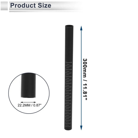 Universal Bike Seat Post 300Mm Long 22.2Mm Diameter Lightweight Matte Black Carbon Fiber With Adjustable Head