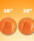 Pack Of 12 Inflatable 16 Inch Basketball Beach Balls For Pool Or Beach Fun, Kid Friendly Party Favors And Sports Themed Birthday Decor