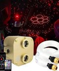 Bluetooth 20W Upgraded Dope Fiber Optic Star Ceiling Lighting Kit with dual port RGBW beads and remote, ceiling stars effect