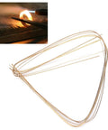 Jewelry Solder Wire Set For Jewelry Making, Gold And Silver Alloy Solder Rods In Silver Copper Aluminum Blend, with flame in use
