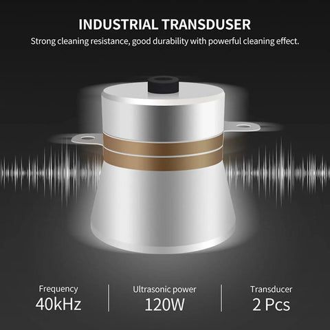Industrial transducer for Heavy Duty Heated Ultrasonic Cleaner With Fast Adjustments And Durable 304 Stainless Steel Tank.