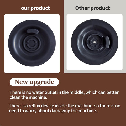 Front view: 2-pack 54mm black espresso backflush discs for Breville BES870XL/BES878BSS/BES880/BES840XL/BES810BSS