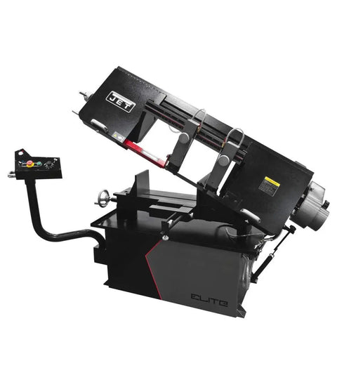 10 By 18 Inch Variable Speed Horizontal Bandsaw With 2 HP 230V Single Phase Power Swing Away Panel For Fingertip Controls Raised 27 Inch Bed Automatic Blade Shut Off A Real Shop Ready Workhorse For Heavy Duty Metalworking