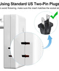 Knockout Smart Plug In Dimmer Switch For Table Lamps With 2Dot4Ghz Wireless Control Talks Right Up To Alexa showing US two-pin plug compatibility.