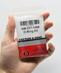 Hand holding Fuel Injector O Ring Seal Kit 217-1588 Replacement For GM Vehicles package