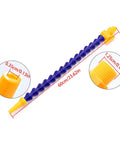 Heavy Duty Flexible Coolant Hose For Machine Shops Straight Up Rock Solid Water And Oil Delivery Tube With Swivel Threaded Ends, 60cm tube with yellow ends.