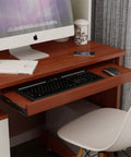Desk setup with extended keyboard drawer using Beefy 14 Inch Full Extension Drawer Slides With Ball Bearing Track 40mm Wide Cold Rolled Steel