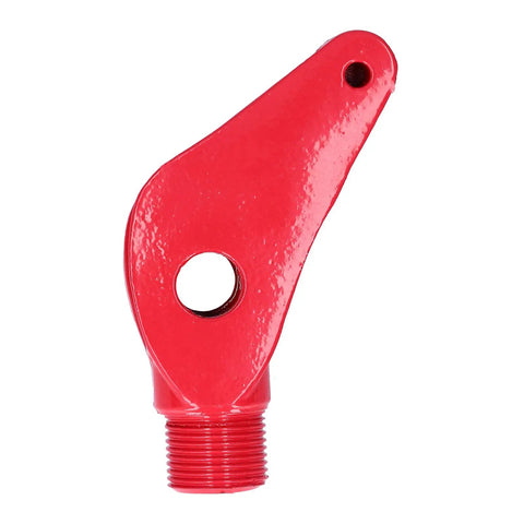 Heavy Duty 90 To 180 Degree Conduit Bending Tool Manual Pipe Bender Cast Iron Tube Former end piece in red for precise bends.