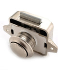 Push Lock Cabinet Latch 26mm For RVs Caravans Boats And Motor Homes On The Go Easy Install Drawer Button Lock Brown Finish Durable