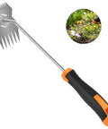 Stainless Steel Hand Weeder With Anti Slip Rubber Handle Handy Portable Weeding Tool For Gardens Ergonomic