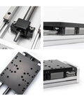 Heavy Duty Linear Guide Ball Screw Slide Module With Precision Actuator Rail for Industrial Science Experiments detailed views of components