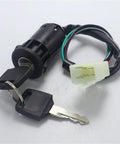 Motorcycle Ignition Key Switch With 4 Pin Plug For 50cc To 250cc Dirt Bikes And ATVs Quad Replacement Ignition Lock For Unresponsive Starts
