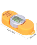 Vistreck Magnetic Stud Finder with Level Gauge for Easy Metal Detection, compact orange design, 7.8cm long, 1.5cm thick.