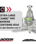 Pipe Marker Centering Tool With Eight Inch Y Type Head For Center Lines And Angle Marks In Pipes And Tanks Curv O Mark Jumbo 7
