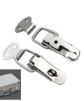 Dope Iron Toggle Hasp Latch With Flat Beak Design For Secure Drawer Locking And Wooden Case Fixing. Heavy Duty Clasp Buckle Hardware That Gives A Cool Look While Keeping Your Gear Snug And Safe From Bad Vibes. silver iron toggle hasp latch for suitcase locking