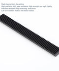 High Precision Zinc Alloy Sliding Rail And Toothed Gear Set For DIY Robotics, Linear Motion Kit With Cylindrical Gear And Rail Brackets, Smooth Motion Conversion For Robotic Arms And Automation Projects, black toothed rail