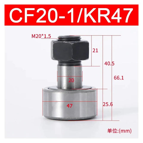 Awesome Needle Roller Cam Follower Stud Track Bearing Bolt Kit Fits Kr10 Through Kr90 Steel For Smooth Rotation Low Friction Handling Heavy Industry Machinery Daily Use No Failure Guarantee Lifetime CF20-1/KR47 M20*1.5 steel bearing