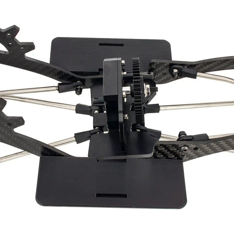 Beefy Carbon Fiber LCG Chassis Kit With 3mm Rails 8mm Delrin Skid Plate And CMS Servo Panhard Mount For 1 To 10 RC Crawlers