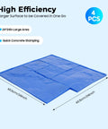 Concrete Stamp Set Of 4 24x24 Inch Realistic Texturing Mats With Handles Reusable Concrete Molds for various surfaces