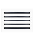 White Dope 16x10 Modern AC Vent Cover showing linear slots for ceilings, walls, and floors with clean minimal look.