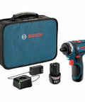 12V Max Two-Speed Pocket Driver Kit With Ultra-Light 1.4 Lb Design, High Torque Up To 265 In-Lbs, tool with case and charger