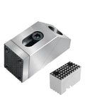 Heavy Duty Vise With One Way Side Clamp For Cnc Milling Machine, high precision fixture with steel jaws for secure gripping.