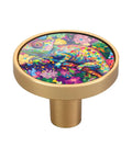Customizable Cool Cartoon Color Changing Chameleon Cabinet And Drawer Knobs Decorative 1.26 Inch 32mm Closet Knobs For Bedroom 4 Pack