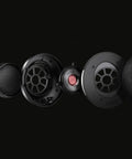 Exploded view of Open Back Over Ear Wired Headphones With 50mm Neodymium Drivers Black Studio Monitor Quality Detachable Cable