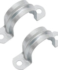 30 Piece Beast Mode Pipe Clamps Solid Grip U Bracket Cable Holders For 1 1/4 Inch Tubes zinc coated pipe straps detail view.
