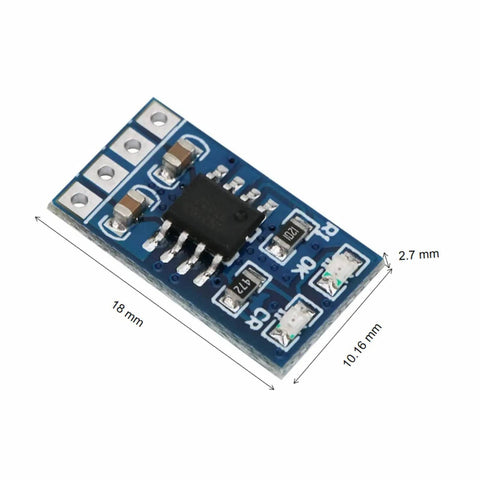 Solar Battery Charger And MPPT Controller For LiPo And Li-Ion Batteries, 1A Output, 4.2V Charge, Input 4.4 To 6.5V, CC CV, small PCB