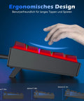 Compact 60 Percent Mechanical Gaming Keyboard Featuring Silky Linear Red Switches And Detachable Type C Cable Built For Sick Desk Setups And Lightweight Travel Rigs PC PS5 PS4 Black with ergonomic design
